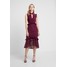 Hope & Ivy PEPLUM DRESS WITH TRIMS Sukienka koktajlowa burgundy HOT21C01B