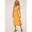 OYSHO MIT WICKELAUSSCHNITT Długa sukienka mustard yellow OY121C03N