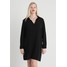 Missguided Plus PLUS POCKET SMOCK SHIRT DRESS Sukienka letnia black M0U21C06I