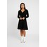 Vero Moda Petite VMNANCY WRAP DRESS Sukienka dzianinowa black VM021C03R