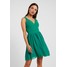 WAL G PETITE V NECK BOTTOM MINI DRESS Sukienka letnia bright green WAD21C00F