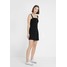 Hollister Co. STRAPPY BUTTON THROUGH DRESS Sukienka koszulowa black H0421C01E
