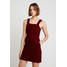 Dorothy Perkins SQUARE NECK PINNY DRESS Sukienka letnia berry DP521C25B