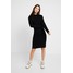 Vero Moda VMFANCY NANCY HIGHNECK DRESS Sukienka etui black VE121C1U9