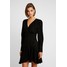 Forever New WRAP MINI DRESS Sukienka letnia black FOD21C06A