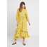 Wallis DAISY PRINT DRESS Długa sukienka yellow WL521C0N5