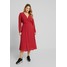 Glamorous Curve WRAP MIDI DRESS Sukienka letnia red GLA21C05Y