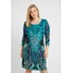 Anna Field Curvy SHIFT STICHELHAAR DRESS Sukienka dzianinowa blue/green AX821C03O