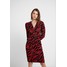 Gestuz CORRA DRESS Sukienka letnia black/coral GE221C04Z