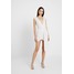Missguided BEADED TASSEL MIDAXI DRESS Sukienka koktajlowa white M0Q21C1DS