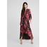 Hope & Ivy Petite WRAP MAXI DRESS WITH TRIM DETAILS Suknia balowa anthrazit/red HOL21C018