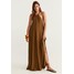 Mango WEST Długa sukienka brown M9121C3PW