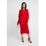 Apart DRESS WITH BELT Sukienka dzianinowa red 4AP21C14A