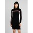 Superdry LOGO DRESS Sukienka etui black SU221C0FB