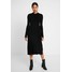 AllSaints NALA DRESS Sukienka dzianinowa black A0Q21C07R