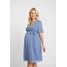Glamorous Bloom PIN SPOT WRAP DRESS Sukienka letnia blue GLI29F00L