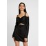 Missguided COLD SHOULDER CUT OUT A LINE DRESS Sukienka letnia black M0Q21C1BL