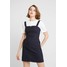 Hollister Co. STRETCH OXFORD SHORT DRESS Sukienka letnia black plaid H0421C01I