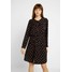 Monki VIVIANNE DRESS Sukienka letnia black/brown MOQ21C055
