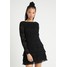 NA-KD DEEP BACK SMOCK DETAIL DRESS Sukienka letnia black NAA21C02Q