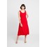 Dorothy Perkins SEAMED FIT AND FLARE MIDI Długa sukienka red DP521C1ZP