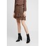 Oasis TEXTURED TIERED SKIRT Spódnica trapezowa multi brown OA221B04A
