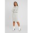 Vero Moda Petite VMFANCY NANCY HIGHNECK DRESS Sukienka dzianinowa light grey melange VM021C03P