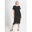 Dorothy Perkins Curve DRESS SPOT PRINT Sukienka etui black DP621C0AC