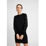 AllSaints SUZIE EYELET DRESS Sukienka dzianinowa black A0Q21C07V