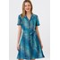 Sugarhill Brighton LYLA OMBRE SNAKE BATIK Sukienka koszulowa blue/white SUP21C00E