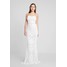 Club L London BAROQUE SEQUIN BANDEAU MAXI DRESS Suknia balowa white CLK21C02W