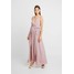NA-KD TIE WAIST SLIT MAXI DRESS Suknia balowa dusty pink NAA21C03X