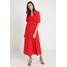 Selected Femme SLFPIPER ANKLE WRAP DRESS Długa sukienka true red SE521C0LI