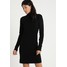 Vila VIRIL ROLLNECK DRESS Sukienka dzianinowa black V1021C180