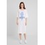 American Vintage LOLOSISTER Sukienka z dżerseju blanc AM221C03E