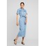 Warehouse WESTERN DRESS Długa sukienka blue WA221C0LO