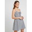 Cotton On AGNES TIE FRONT MINI DRESS Sukienka letnia Grey C1Q21C00G