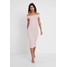 New Look FRILL EDGE POPPER BARDOT Sukienka letnia nude NL021C115