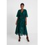 comma DRESS SHORT Długa sukienka dark green CO121C0QX