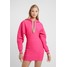 Hervé Léger DRESS Sukienka dzianinowa neon pink HL421C02Q