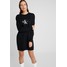 Calvin Klein Jeans MONOGRAM CREWNECK DRESS Sukienka letnia black beauty C1821C04V