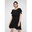 DESIGNERS REMIX LEANA WRAP DRESS Sukienka letnia black/yellow DEA21C021