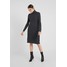 pure cashmere TURTLE NECK DRESS Sukienka dzianinowa graphite PUG21C001