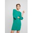 Benetton SHIFT DRESS Sukienka dzianinowa green 4BE21C09W