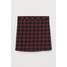 H&M H&M+ Trapezowa spódnica 0780221001 Czarny/Czerwona krata