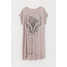 H&M H&M+ Sukienka typu T-shirt 0776163001 Jasny brązowoszary