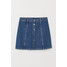 H&M Trapezowa spódnica 0674606046 Niebieski denim