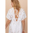 H&M Bawełniana sukienka plażowa 0748582001 Biały