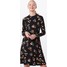 Dorothy Perkins Sukienka 'WINTER FLORAL PRINT HIGH NECK SWING' DPK0648001000001