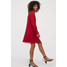 H&M Szyfonowa sukienka 0810592002 Czerwony